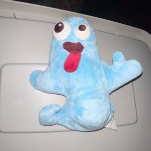 Vintage Starbucks Coffee 7.5” Blue Ghost Halloween Plush Toy Plushie Beanie 2006